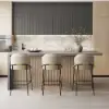 Japandi 183 cm Wood Kitchen Island with Storage, Concrete Grey & Natural – Style