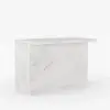 Japandi 130 cm White Kitchen Island with Storage & LED Lighting