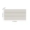 Humply 150 cm White Leather 9-Drawer Dresser