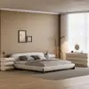 Humply 150 cm White Leather 9-Drawer Dresser