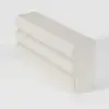 Humply 150 cm White Leather 9-Drawer Dresser