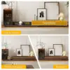 Fero Walnut & Gray Extendable TV Stand with Bookshelves & Light(250 cm-390 cm)