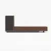 Fero Walnut & Gray Extendable TV Stand with Bookshelves & Light(250 cm-390 cm)