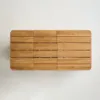 Rectangle Modular Slatted Teak Wood Outdoor Coffee Table