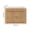 Mid-Century Modern 129 cm Glossy Sintered Stone Top Kitchen Island with Drawers, Natural