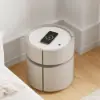 Saddle Leather 2-Drawer Smart LED Bedside Table with Wireless Charging – AUD-H1638