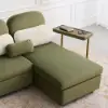 Green Sofa Bed with Side Table