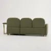Green Sofa Bed with Side Table