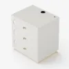 Krila Floating 3-Drawer LED Smart Bedside Table with Light – Square – AUD-H1641