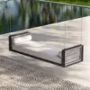 Fencura Outdoor Garden Swing Daybed with Cushion – Dark Grey