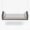 Fencura Outdoor Garden Swing Daybed with Cushion – Dark Grey