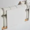 Resaro Outdoor 4-Piece Teak Modular Sectional Set for 5 in White (160")