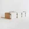 Resaro Outdoor 4-Piece Teak Modular Sectional Set for 5 in White (160")