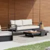 Tevara Outdoor Hanging Daybed in Beige Aluminium with Cushion