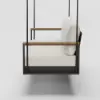 Tevara Outdoor Hanging Daybed in Beige Aluminium with Cushion