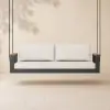 Tevara Outdoor Hanging Daybed in Beige Aluminium with Cushion