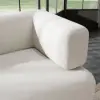 2100mm 3-Seat Velvet Modern Sofa with metal legs