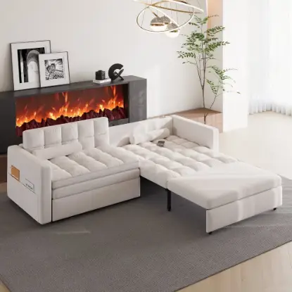 Picture of Futon Sofa Bed with USB