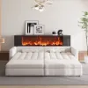 Futon Sofa Bed with USB