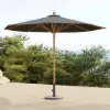 Tevara 300 cm Outdoor Garden Umbrella with Marble Stand