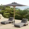 Tevara 300 cm Outdoor Garden Umbrella with Marble Stand