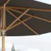 Tevara 300 cm Outdoor Garden Umbrella with Marble Stand