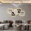 1000mm Horizontal Silent Wall Clock Light Modern Geometric Decor Art Living Room