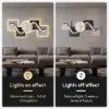 1000mm Horizontal Silent Wall Clock Light Modern Geometric Decor Art Living Room