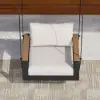 Tevara Outdoor Swing Sofa in Matte Grey Aluminium with Cushion