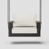 Tevara Outdoor Swing Sofa in Matte Grey Aluminium with Cushion