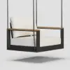 Tevara Outdoor Swing Sofa in Matte Grey Aluminium with Cushion