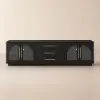 Arune 183cm Arched Glass Doors TV Unit with Storage and LED