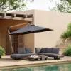 Tevara 300 cm Offset Cantilever Patio Umbrella in Gray