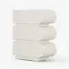 Humply Narrow Humply Leather 3-Drawer Smart Bedside Table – AUD-H1668