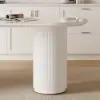 Expandable Kitchen Island with Marble-Pattern Sintered Stone Top 180-210cm
