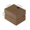 Picture of Lumio Walnut 2-Drawer Floating LED Besidetable with Charging Station, Set of 2
