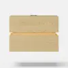 Lumio Natural 2-Drawer Floating LED Besidetable with Charging Station, Set of 2