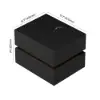 Lumio Black 2-Drawer Floating LED Bedside Table with Charging Station