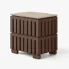 Florva Ash Wood 2-Drawer Nightstand with Faux Travertine-Top – AUD-H1682