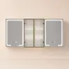 1500mm LED Lighted Medicine Cabinet Wooden Wall-mounted Bathroom Mirror with Doors