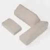 Picture of Tevara 600D Tough Canvas Waterproof Outdoor Patio Furniture Set Covers in Beige