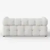 170 cm 2-Seater Boucle Convertible Sleeper Sofa – Queen Pull Out