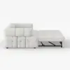 170 cm 2-Seater Boucle Convertible Sleeper Sofa – Queen Pull Out