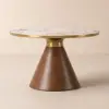 Sculra 711 mm Round Walnut Sintered Stone Top Coffee Table