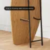 Unusual wooden mirror for wall or floor mounting