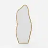 Unusual wooden mirror for wall or floor mounting
