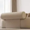 53"W Modern Boucle Bedroom Bench Chaise Lounge with Back