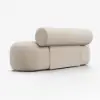 53"W Modern Boucle Bedroom Bench Chaise Lounge with Back