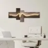 Golden Wave LED Wall Art – USB Powered (1200mm)