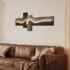 Golden Wave LED Wall Art – USB Powered (1200mm)